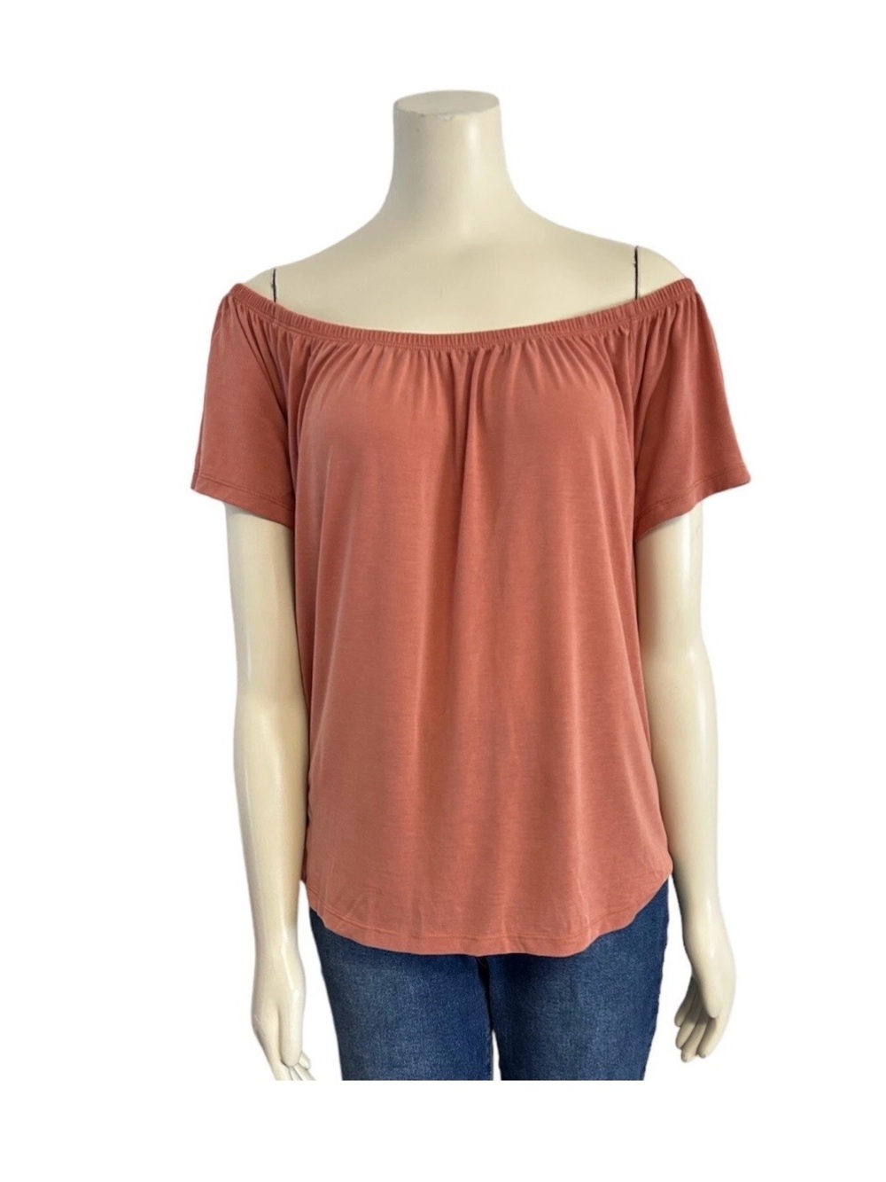 Old Navy Off Shoulder Top Womens Medium NWT Salmon